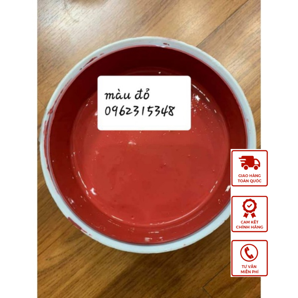 sơn chậu cảnh màu đỏ chu