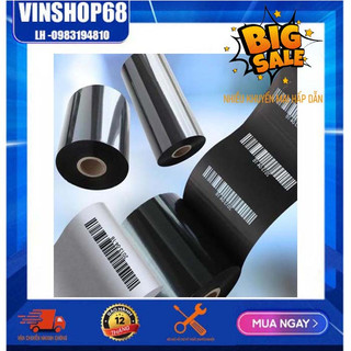 Mực Wax 110mm*300m - Mực in mã vạch Wax - Ribbon In Mã Vạch Wax Resin