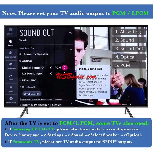 BỘ CHUYỂN ÂM THANH HDMI ARC SANG RCA + AUDIO 5.1 OPTICAL + 3.5MM L/R AUDIO