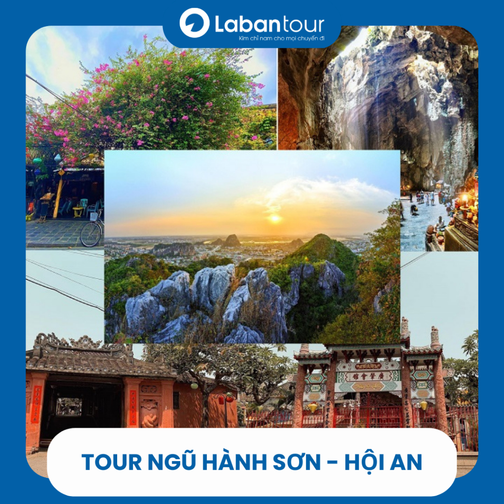 Đà Nẵng [Voucher] Tour Ngũ Hành Sơn - Hội An 1 ngày đón tận nơi .