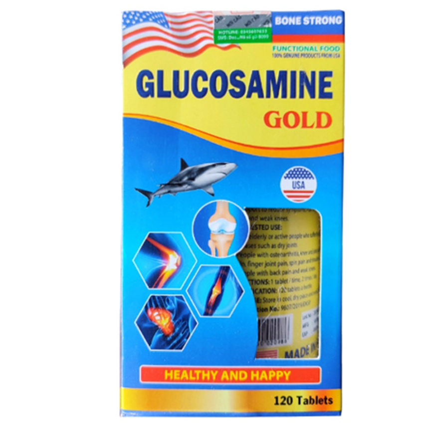 Viên uống Glucosamine GOLD ⚡Chính Hãng⚡ USA 120-60 viên - Hỗ trợ xương khớp sụn khớp - Gia Hân