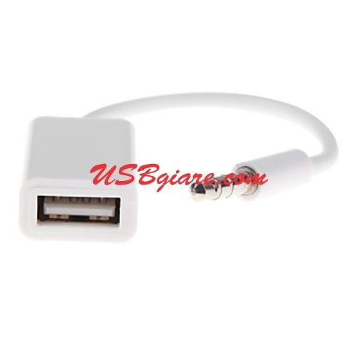 CÁP 3.5MM AUX SANG USB CÁI  CẮM USB NGHE NHẠC CHO Ô TÔ XE HƠI
