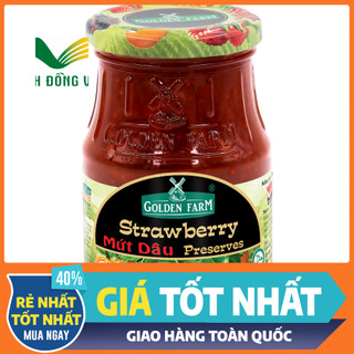 Mứt Golden Farm Dâu/Cam/Nho/Phúc Bồn Tử/Việt Quất/Dâu Tằm/Thơm 450G Date mới