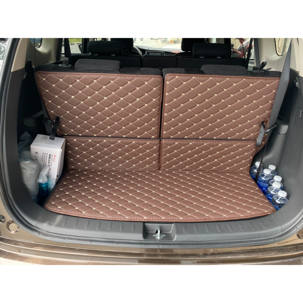 Thảm Da 6D Cốp Sau và Lưng Ghế Dành Cho Xe 5, 7 Chỗ Ô Tô Cao Cấp AEGAUTO