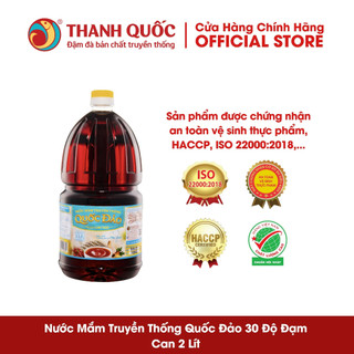 Nước mắm truyền thống Quốc Đảo - Thanh Quốc 30N, can 2 lít