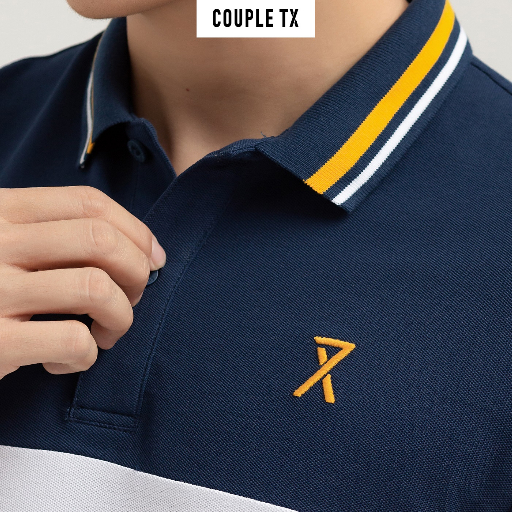 Áo Polo Nam Couple TX Regular Fit Rã Phối Màu MPO 1026