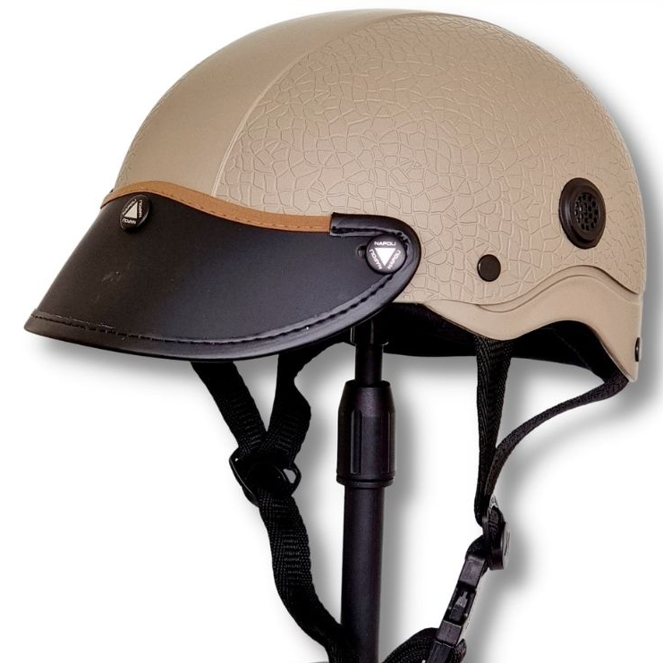 Mũ bảo hiểm lưỡi trai GRO HELMET vân đá cao cấp có lưỡi trai mềm chính hãng cao cấp