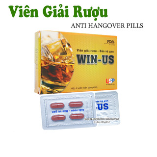 Viên giải rượu win-us, hộp 4 viên