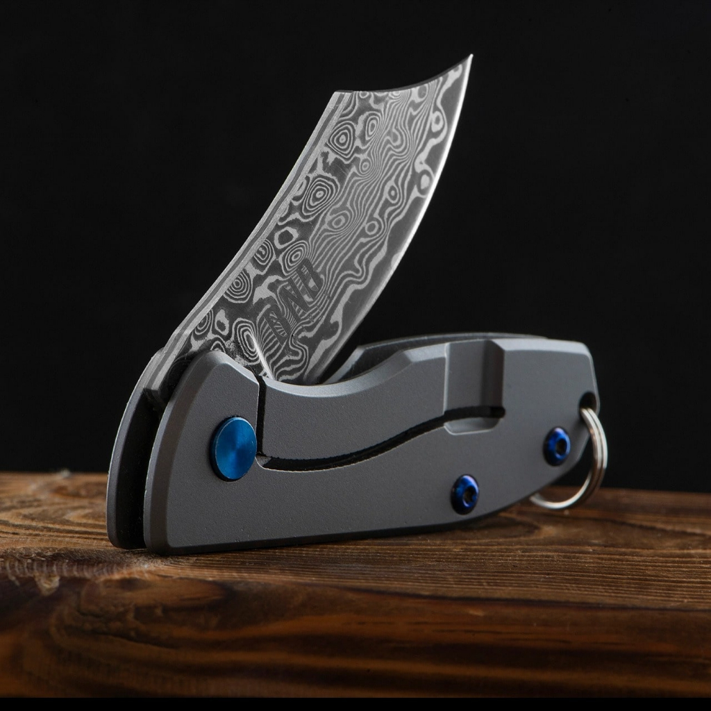 Dao Mini Damascus EDC Folder - BucknBear bnb7800
