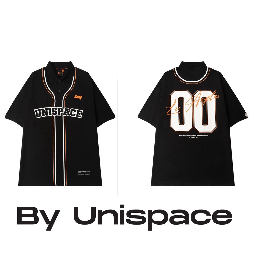 Áo polo local brand By Unispace tay lỡ form rộng unisex nam nữ cotton bóng chày HOT TREND
