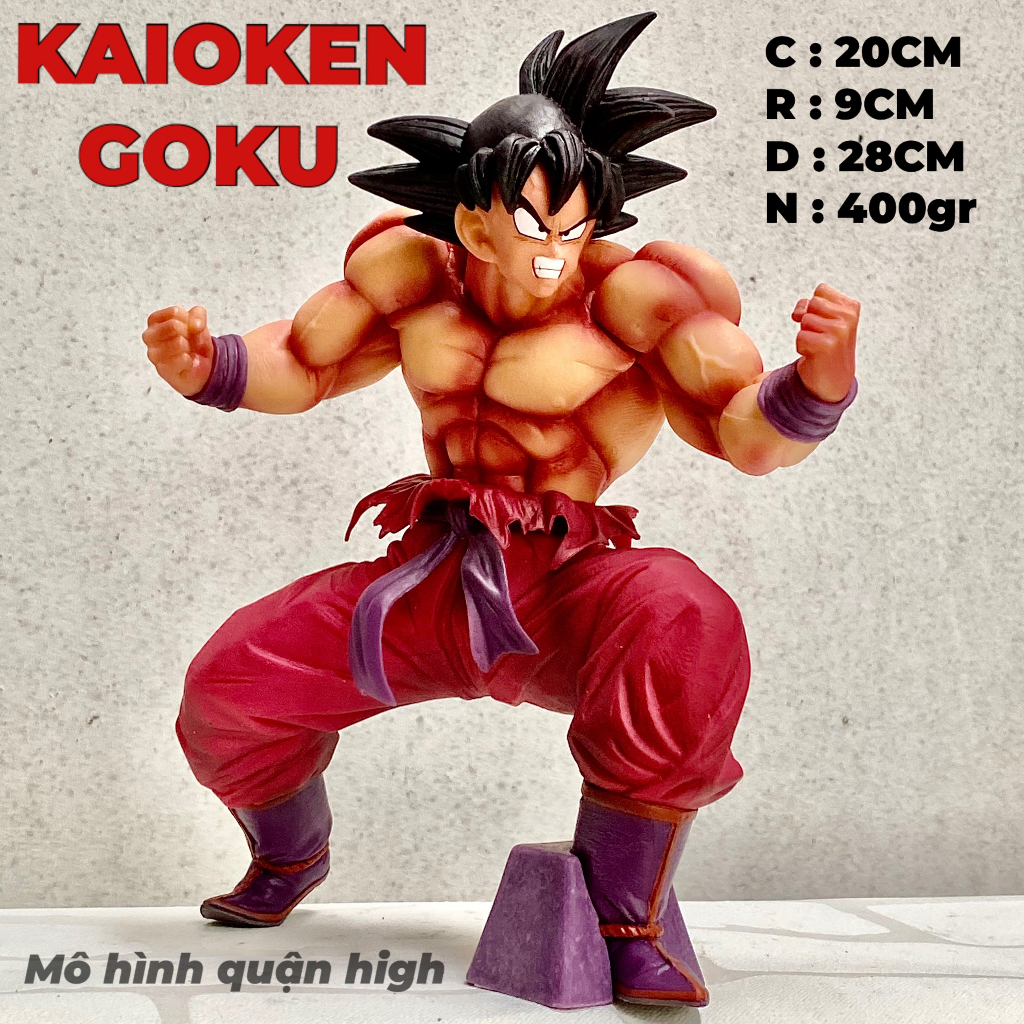 Mô hình Goku Kaioken cực đẹp - Mô hình Son Goku dùng Kaioken cao 20CM - Dragon ball figure - SonGoku Kaioken
