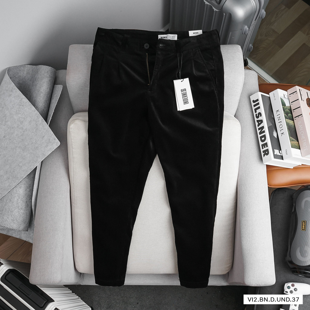 Quần Dài Nhung Tăm Nam DICYDE VI2.BN.D.UND.37 kiểu dáng slim fit tôn dáng cao cấp