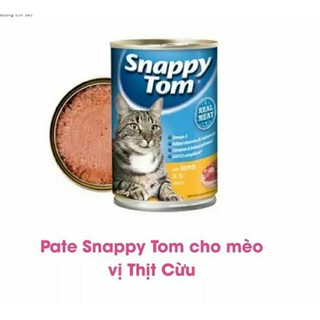 Pate Snappy Tom cho mèo lon 400gr