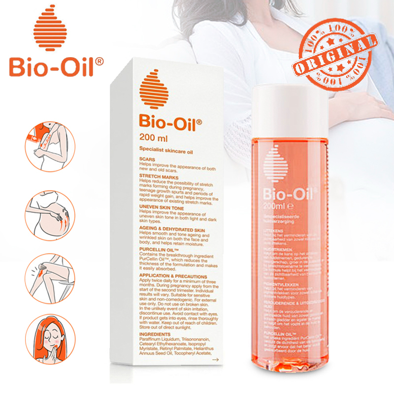 [Hàng Chuẩn ÚC] Bio Oil - Tinh dầu chống rạn da cho mẹ bầu, sẹo thâm lồi, da khô hanh nứt nẻ