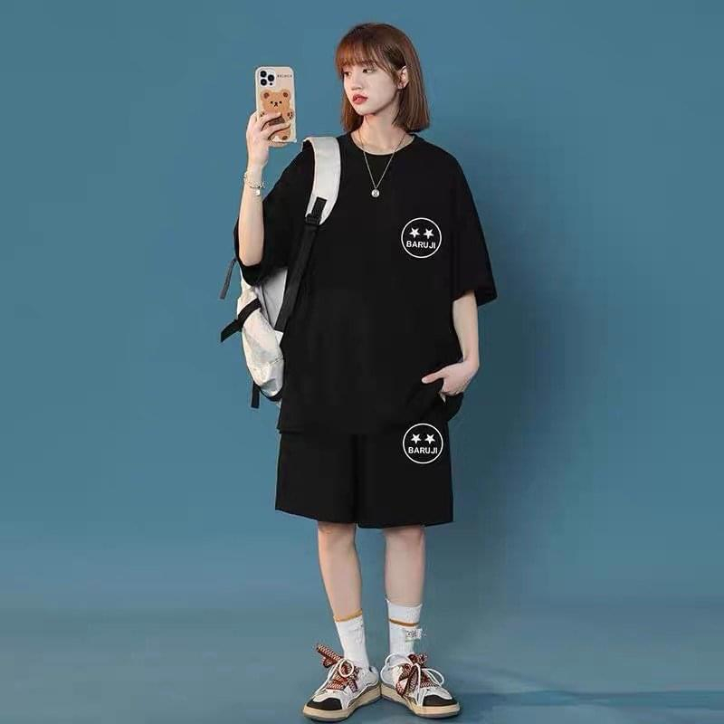 Bộ Thể Thao Nam Nữ APT Unisex Chất Liệu Vải Cotton Co Giãn Thấm Hút Mồ Hôi Tốt Thiết Kế Túi Và Hình In Trước Ngực