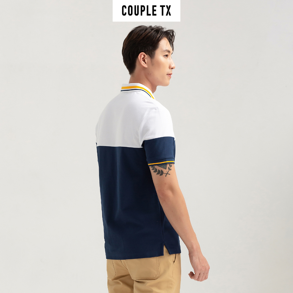 Áo Polo Nam Couple TX Regular Fit Rã Phối Màu MPO 1026