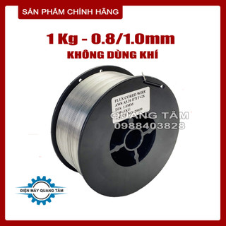 Cuộn Dây Hàn MIG Sắt Lõi Thuốc 1Kg - 0.8 - 1.0mm (Không Dùng Khí) cho Máy Hàn MIG [Chính Hãng]