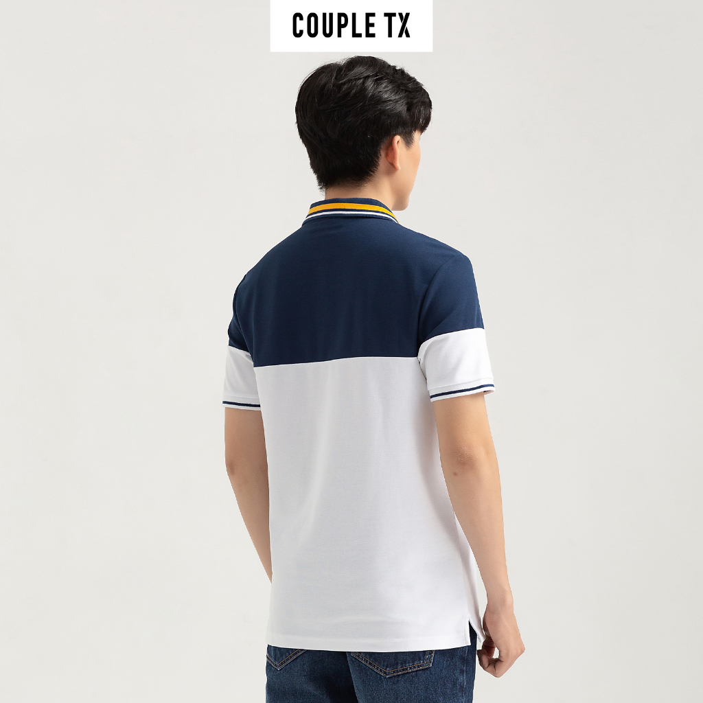 Áo Polo Nam Couple TX Regular Fit Rã Phối Màu MPO 1026