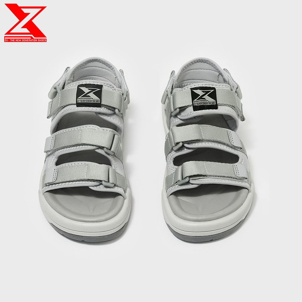Giày xăng-đan ZX Unisex Shoes 3128 all grey 3 quai đế Phylon 3cm siêu êm, bảo hành trọn đời