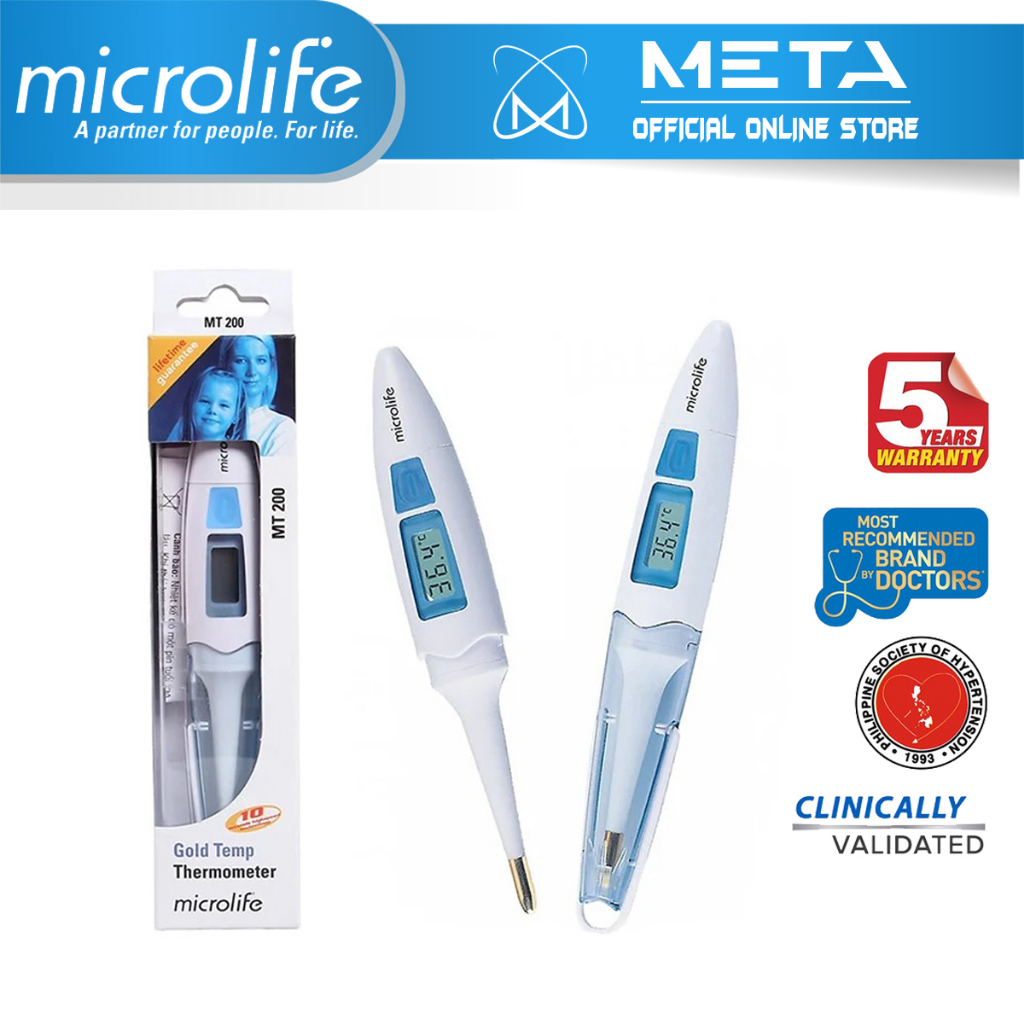 Nhiệt Kế Điện Tử Đầu Mềm MICROLIFE MT200 | Đo Nhanh Và Chính Xác Chỉ Trong 10 Giây - Bảo Hành Vĩnh V