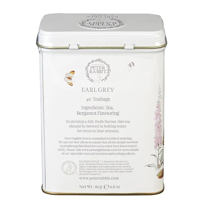 Trà bá tước Earl Grey hộp thiếc 40 gói New English Tea