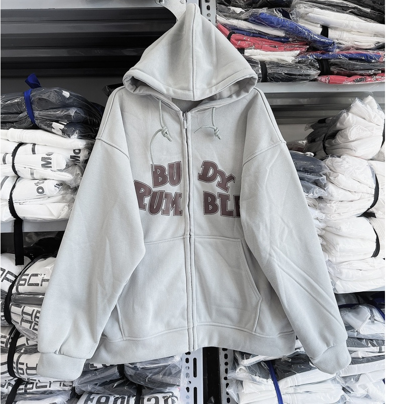 Áo khoác nỉ hoodie chữ BURUM Unisex, chất dày dặn có mũ, nhiều màu form rộng phù hợp cho cả nam và nữ | BigBuy360 - bigbuy360.vn