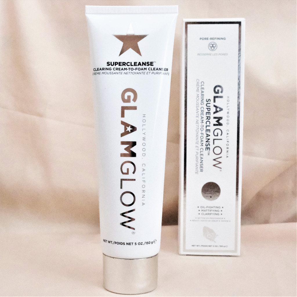 Sữa Rửa Mặt Sạch Sâu GLAMGLOW Supercleanse Clearing Cream To Foam Cleanser 150ml - chính hãng Mỹ