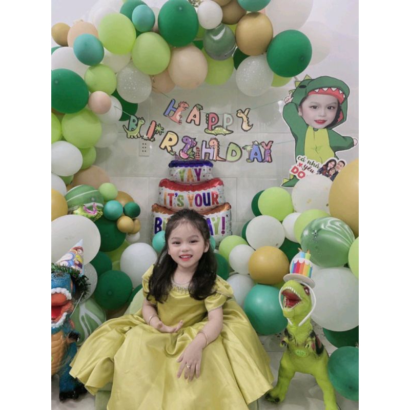 Đầm công chúa bé gái, váy tay sen đính đá thôi nôi , đi tiệc cho bé.