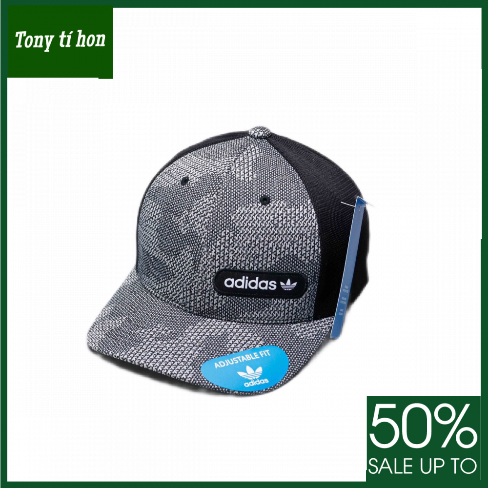 Tony tí hon_ tặng quà khi mua_ Mũ nón kết lưỡi trai camo bít đuôi thời trang nam nữ cao cấp - xám phối đen