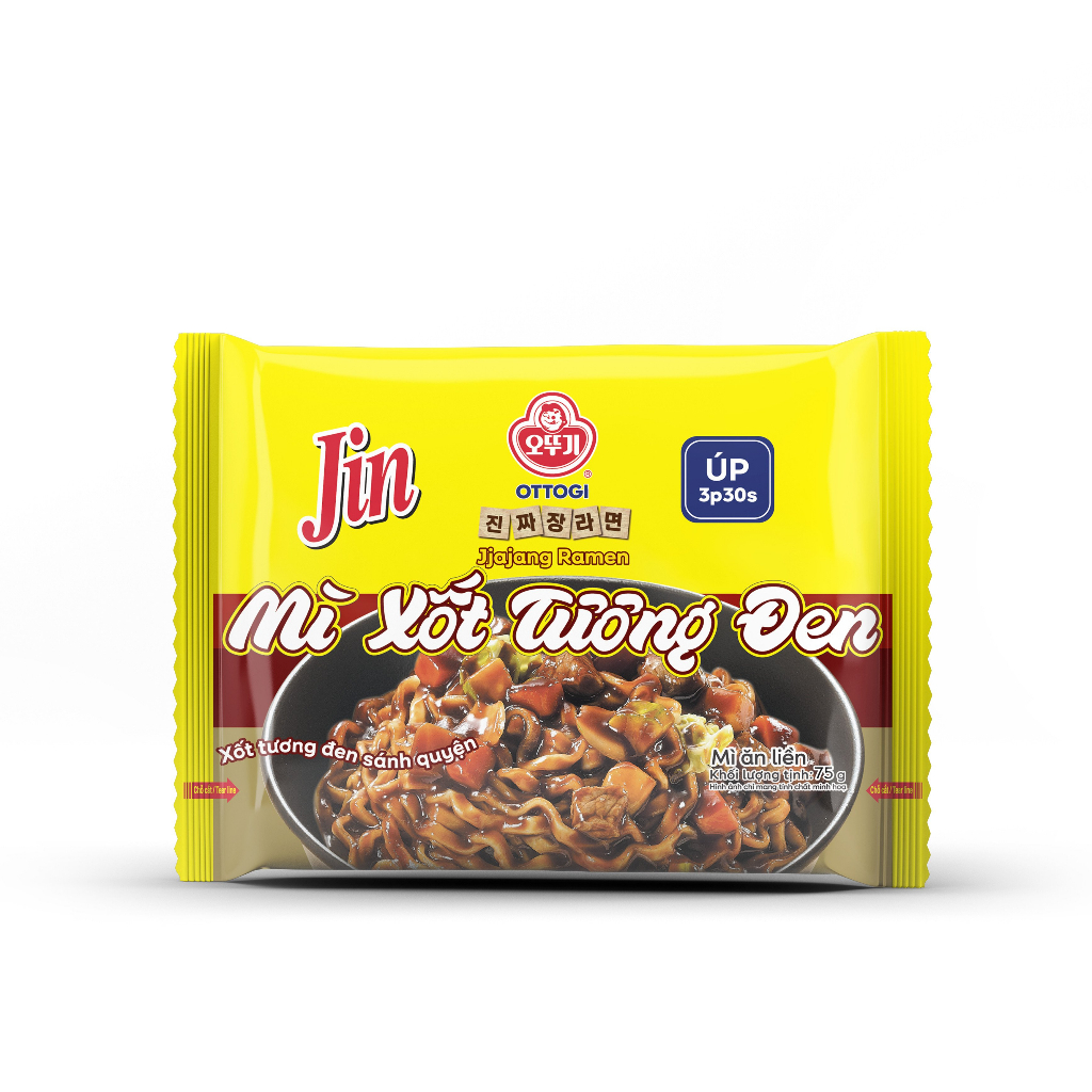 Mì Ăn Liền Trộn Xốt Tương Đen Ottogi 75g