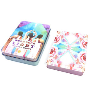 Bộ bài Work Your Light Oracle Hộp sắt S5