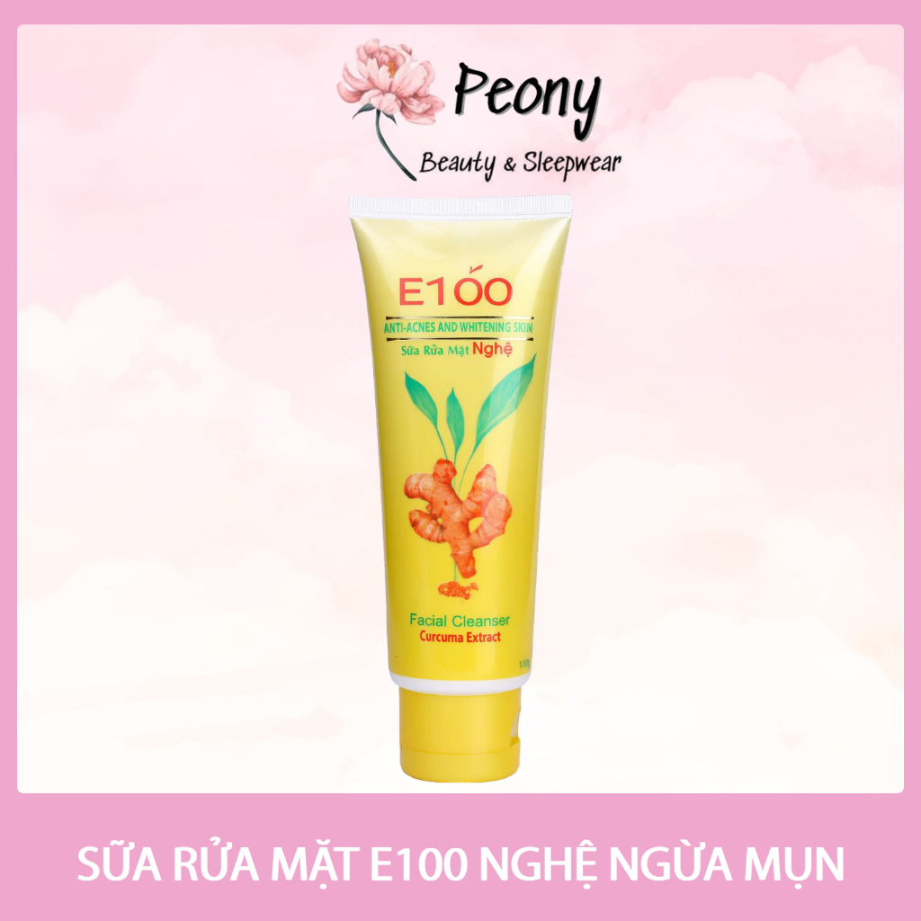 Sữa rửa mặt E100 Nghệ Ngừa mụn