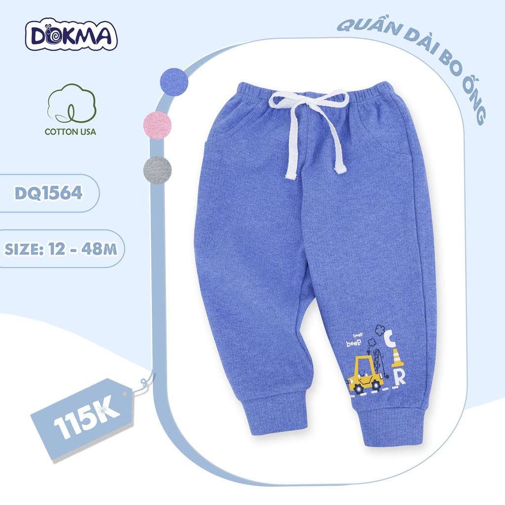 1-4Y Quần nỉ dài chất mềm đẹp Dokma