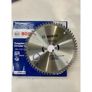 Lưỡi cắt gỗ bosch , đường kính 180mm, cốt 25.4 mm, 60 răng, sơ mi 20mm, dày lưỡi 2.6mm