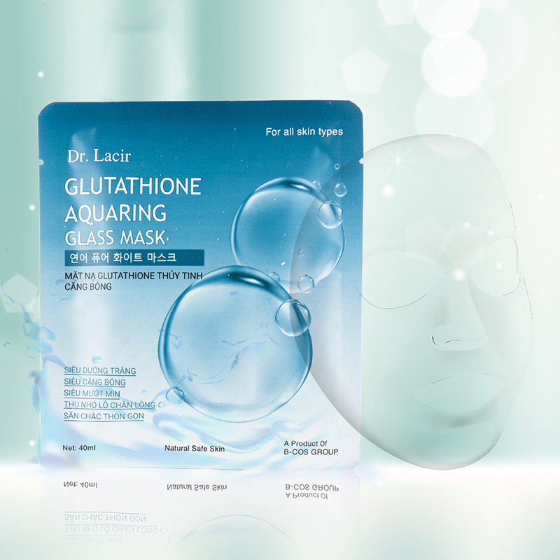 Mặt nạ thủy tinh Gutathione Aquaring Glass Mask DR.LACIR giúp làm trắng da, cấp ẩm sâu