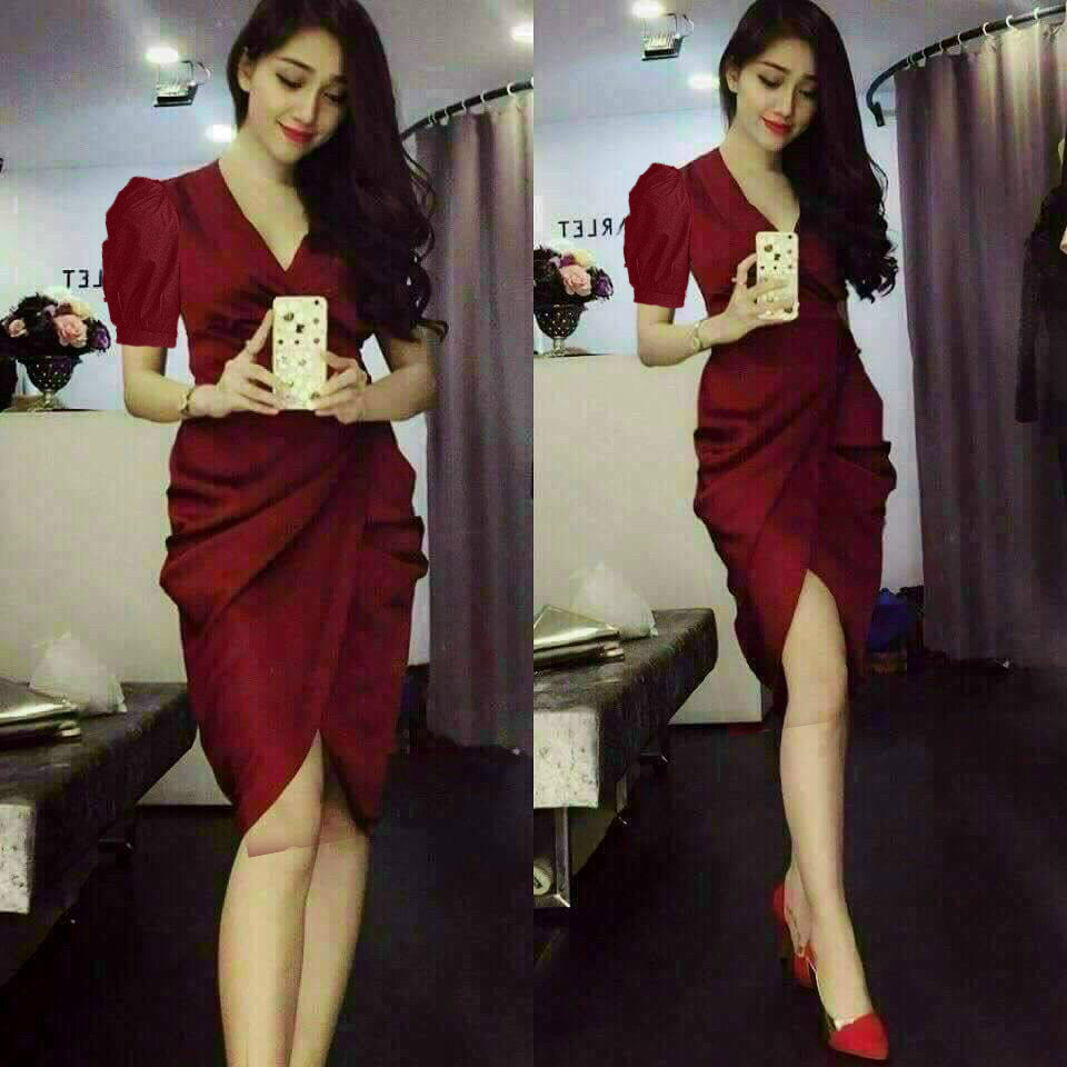 đầm nhúng eo - DNEDTHQ01