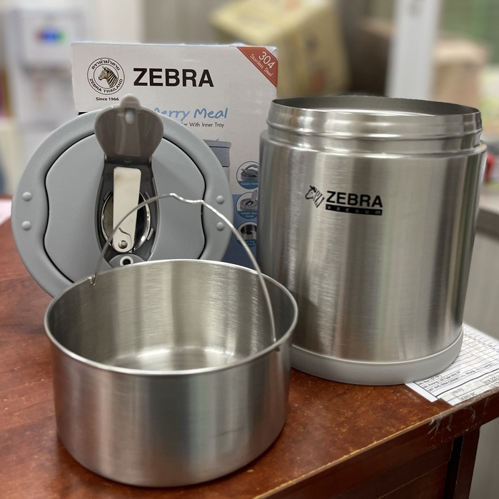 Camen Zebra giữ nhiệt Merry Meal 1,9L inox   - 152445