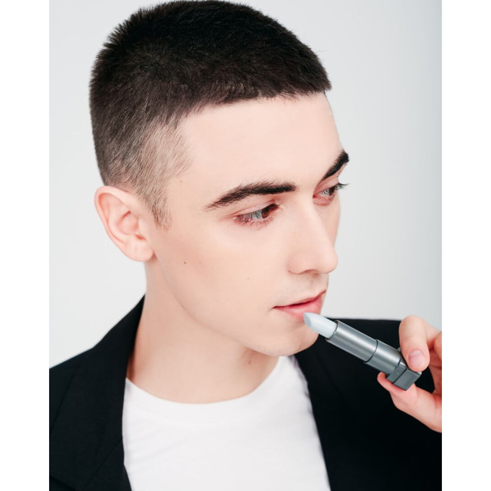 Son dưỡng cho nam Nerman Men in Black 2 in 1 dưỡng ẩm, ngừa thâm môi 4g không tạo màu