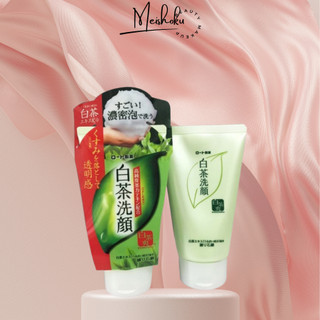 Sữa rửa mặt trà xanh Rohto Shirochasou Green Tea Foam 120g hàng Nhật meishoku
