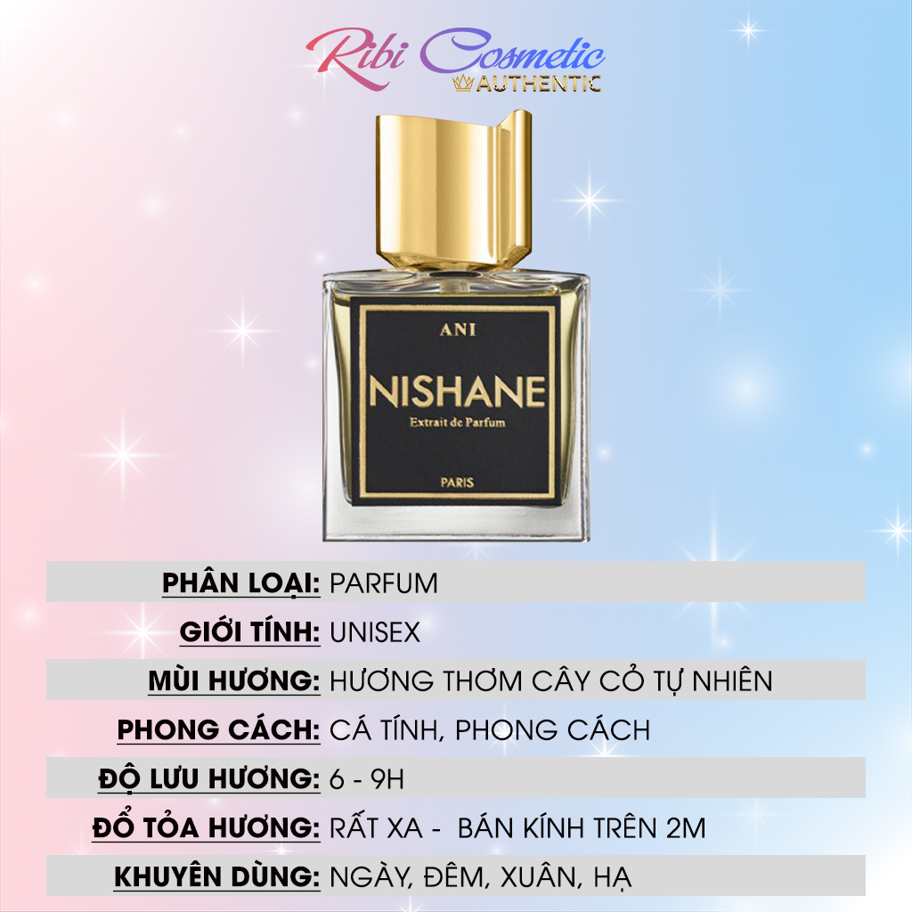 Nước Hoa Nam Nữ Unisex Nishane Wulong Cha, Nishane Hacivat, Nishane Ani Ribicosmetics