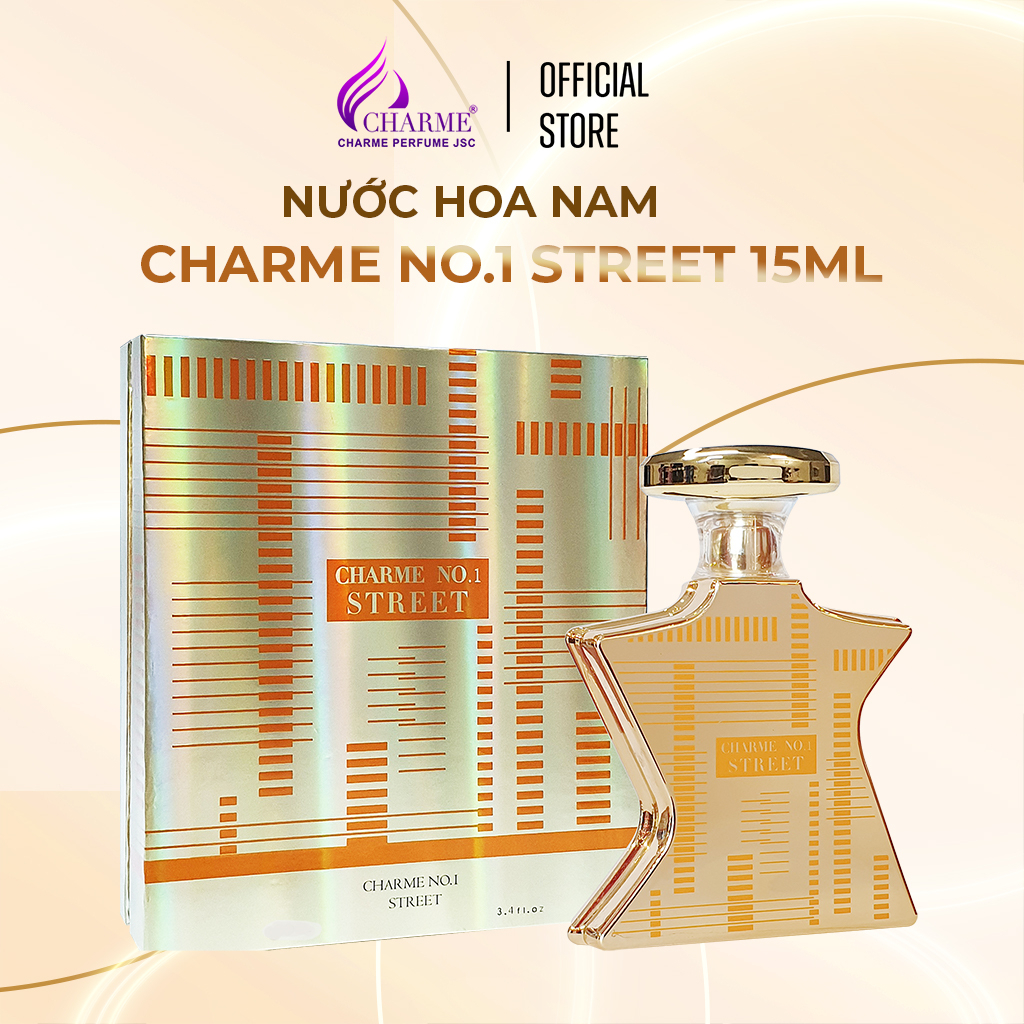 Nước hoa unisex cao cấp, Charme Street, mang đến hình tượng tự do, hiện đại, tạo nên phong cách riêng, 15ml