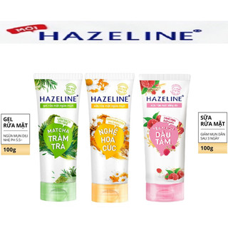 Sữa rửa mặt HAZELINE thiên nhiên 100g.
