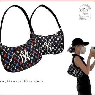 Túi đeo chéo kẹp nách, M L B N Y YAN KESS, chất liệu da si cao cấp chống thấm, logo thêu