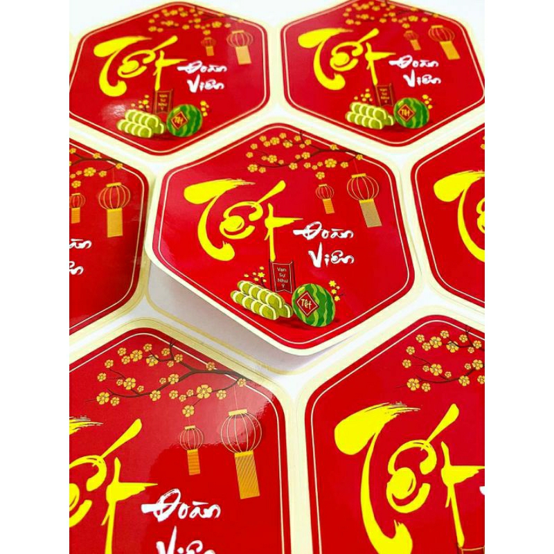 [ Sẵn ] Tem dán Tết - Tem dán Chúc Mừng Năm Mới