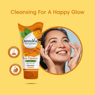 [Date T6/2024]Sữa rửa mặt Dermoviva Sáng da tinh chất Nghệ 150ml