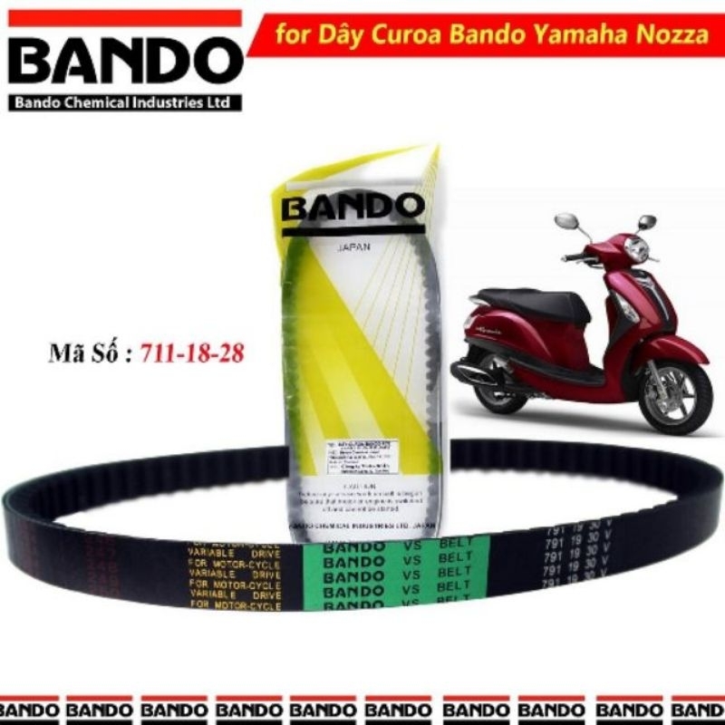 dây curoa BANDO NOZA, CUXI (mã 711 - 18 - 28 PTCH)