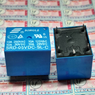 Relay role srd 05vdc sl c 5 chân tải 10a 250v nguồn cấp 5vdc