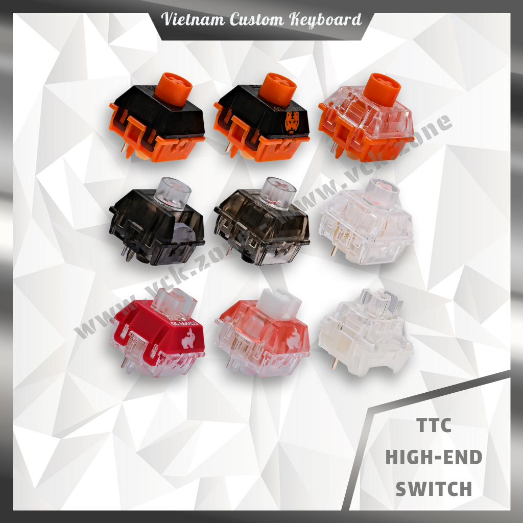 TTC High-End Switch | Rabbit Tiger OG RGB Titan Heart | Gateron Akko Cherry KTT | Dùng Cho Bàn Phím | VCK