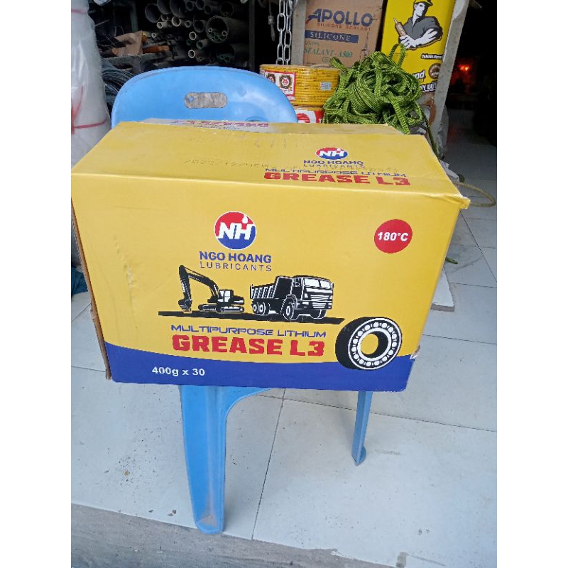 1 thùng mỡ bò chịu nhiệt cao cấp 30lọ trọng lượng 12kg