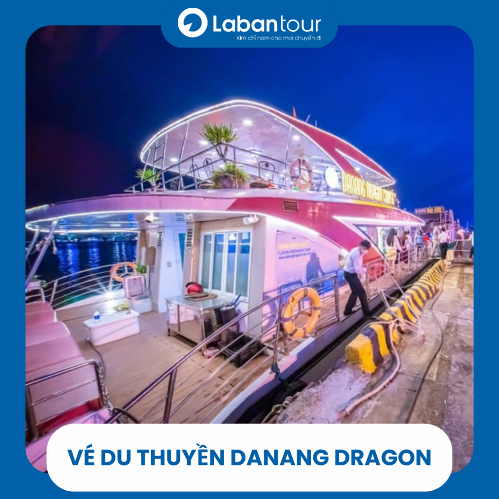 Đà Nẵng [E-voucher] Vé du thuyền Danang Dragon ngắm cảnh sông Hàn về đêm, xem cầu Rồng phun lửa
